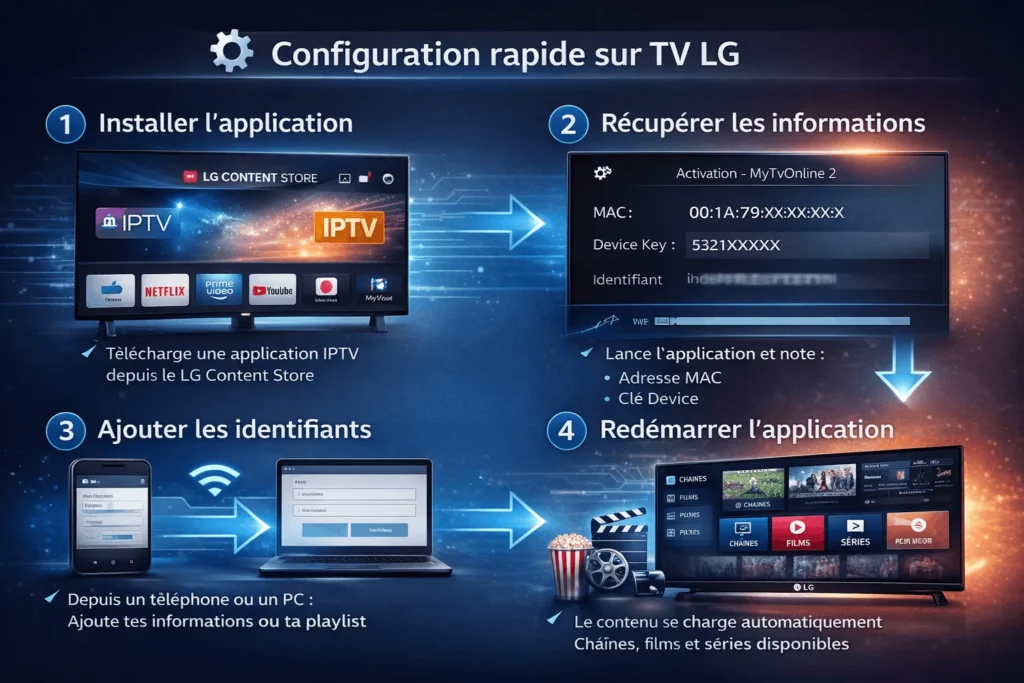 configurer l’application sur TV LG